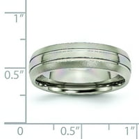 Vjenčani prsten s utorom od titana, Veličina 8