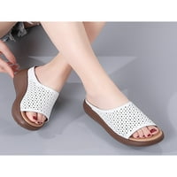 Wazshop Women Wedge Sandal Ljetni dijapozitivi klizanje na sandalama Comfort Peep Papins papuče dame cipele bez