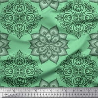 Rajonska Tkanina Od mandale s cvjetnim ukrasom, tiskana tkanina širine dvorišta