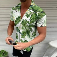 Plus-Size Top Za plažu popularna ljetna majica za odmor s okruglim vratom i kratkim rukavima u havajskom boho