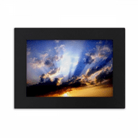 Plavo narančasto nebo oblaci Stolni fotookvir Dekoracija umjetnička slika