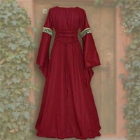 Retro renesansne haljine za žene, Plus veličine, podesiva viktorijanska odijela Na vezanje, Vintage balske haljine,