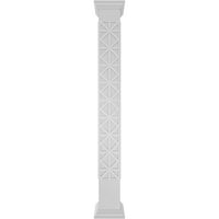 Ekena Millwork 12 W 10'H Obrtsman klasični kvadrat koji nije kočnica Imperial Fretwork Column W Crown Capital