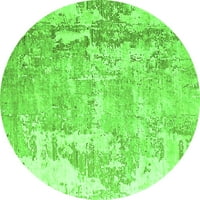 Ahgly Company zatvoreni okrugli orijentalni zeleni industrijski prostirke, 7 'krug