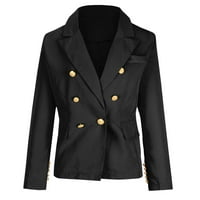 Ženski topovi Plus Size jakna za trenirku vanjski ženski kaputi u crnoj boji, Veličina $ $