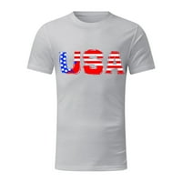Muška ljetna majica Muška ljetna ležerna majica s printom u SAD-u majica s kratkim rukavima