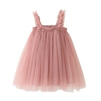 Pimfylm duge haljine za malu djecu djevojčice tutu haljina za malu kuću tulle sundress princeze haljine ružičaste