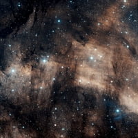 5068, maglica sa slabim zračenjem smještena u zviježđu labud, ispis plakata Charlesa shahara M. M.