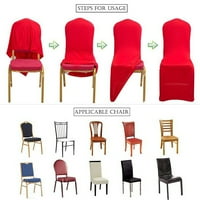Navlake za stolice u boji u boji, rastezljive navlake u modernom minimalističkom stilu