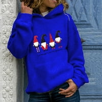 Dadaria grafičke kapuljače za žene trendi hoodie pulover tiskana dukvica dukserice dukserice srednje, žensko