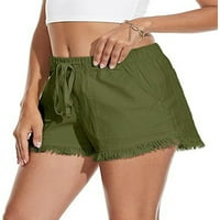 Grianlook žene kratke vruće hlače Bermuda dno solidne boje mini hlače dame rastezanje ljetne plaže kratke hlače