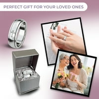 Trgovina lc spinner prsten za žene - vrtenje anksioznog prstena za muškarce - svadbeni bend sterling srebrna platinasti