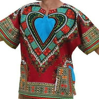 Muški ljetni vrhovi, Majica Dashiki s afričkim printom, majica s majicama, muška majica labavog kroja, boemska