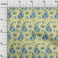 Jednobojna svilena prugasta tkanina srednje žute boje Azijska Cvjetna tkanina za šivanje tiskana zanatska tkanina