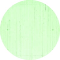 Ahgly Company Unutarnji okrugli solidni zeleni moderni prostirke, 7 'krug