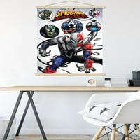 _ - Spider-Man: maksimalni otrov-plakat za zidne kolaže u drvenom magnetskom okviru, 22.37534