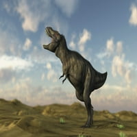 Ispis plakata Tiranosaur Recs u pustinji