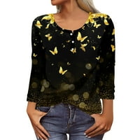 Ženske majice s dugim rukavima, majice s grafičkim printom, bluze, ležerni osnovni vrhovi Plus veličine, puloveri