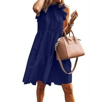 Ljetne haljine za žene u donjem rublju Ženska haljina bez rukava široka Mini haljina ležerna ljetna haljina u