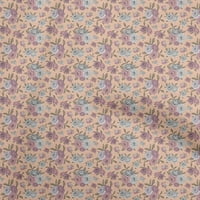 + Georgette Tkanina, cvjetna Viskoza u boji breskve, Uradi Sam tkanina za prošivanje odjeće, tiskana tkanina širine