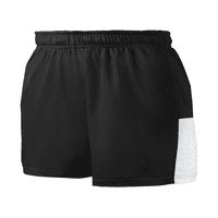 Ženske kratke hlače za vježbanje, srednje veličine, crno-bijele