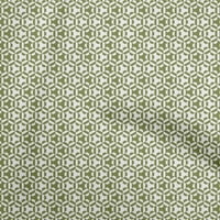 Jednobojni pamučni Poplin šumsko zelena Tkanina materijal za haljinu s geometrijskim uzorkom tiskana tkanina širine