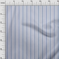 Jednobojna viskozna šifonska tkanina s višebojnim prugastim printom širine do dva metra
