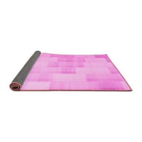 Moderni unutarnji tepisi, Okrugli, Jednobojni, ružičasti, promjera 6 inča