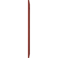 Ekena Millwork 12 W 68 h Americraft Dvije jednake uzdignute vanjske ploče od pravog drveta, paprika crvena