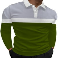 Vunena Muška polo majica dugih rukava sportska bluza muški ugrađeni sportski pulover u stilu-e-mail