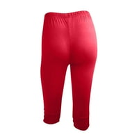 Sportske kratke hlače za žene, Plus-size kratke hlače za vježbanje za žene, rastezljive joga hlače visokog struka,