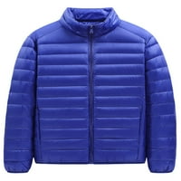 Avamo Men, otporan na vjetar, ovratnik puhač jakna Full Zip casual Down Coats Paket zima nadmašuje s džepovima