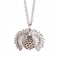 Leopard Feather Design Suncokret ogrlica privjesak nakit nakit