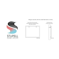 Stupell Industries dobrodošao kući koji pripada obiteljski citat casual skripta grafička umjetnost bijela uokvirena